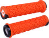 Odi Vanquish Lock-On Grips Orange/ Black Clamps
