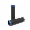 SD BMX/MTB Lock On Grip V2 Black/Blue Clamps 130mm