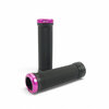 SD BMX/MTB Lock On Grip V2 Black/pink Clamps 130mm