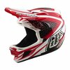 TLD D4 Polyacrylite MIPS Helmet The Line - Fire/White 2026 Front