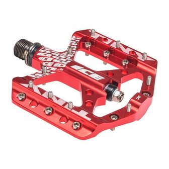BMX World ICE Tiny Racing Pedals Red