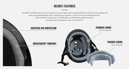 Triple Eight Carbon Sweatsaver helm BMX World