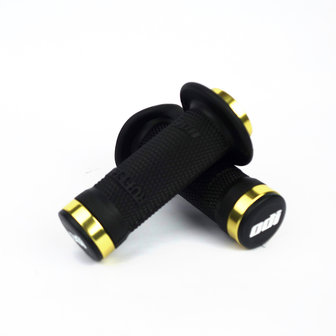 Odi Ruffian mini lock-on grips Black/Gold (100MM) BMX World