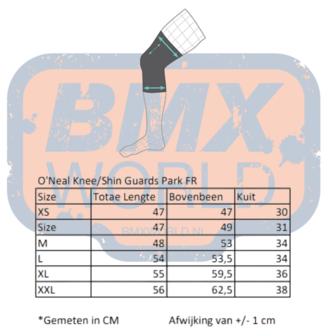 O&#039;Neal Knie/scheen protectie Park FR Carbon look BMX World