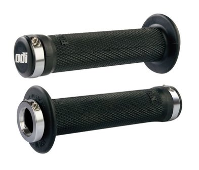 Odi Ruffian Lock-on Grips Black/Silver 143mm BMX World