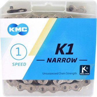 KMC K1 Narrow Silver ketting BMX World