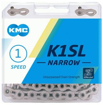 KMC K1SL Narrow Zilver ketting BMX World