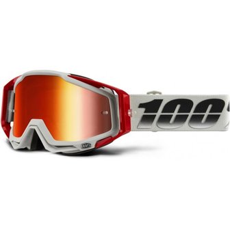 100% Racecraft Suez Mirror Red Crossbril BMX World