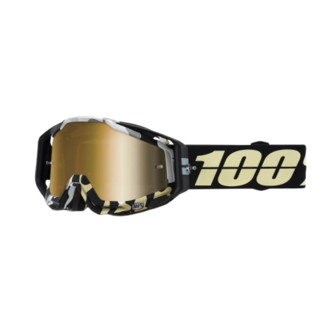 100% Racecraft Ergoflash Mirror True Gold lens Crossbril BMX World