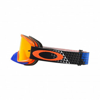 Oakley O Frame 2.0 Goggle Dissolve Orange  Blue - Fire Iridium lens BMX World