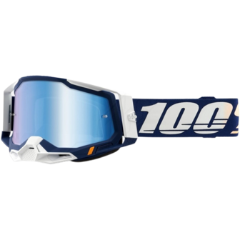 100% Racecraft 2 Concordia Crossbril - Mirror Blue Lens  BMX World