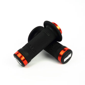 Odi Ruffian mini lock-on grips Black/Orange (100MM)
