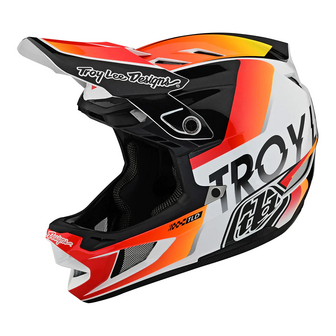 TLD D4 Composite Helm Qualifier White Orange 2023