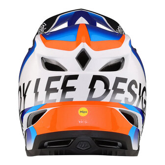 TLD D4 Composite Helm Qualifier White Blue 2023