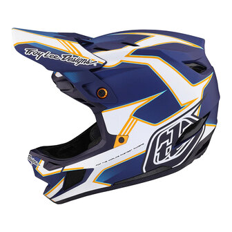 TLD D4 Composite Helm Matrix Blue 2023