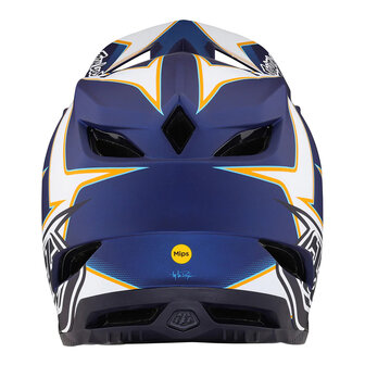 TLD D4 Composite Helmet Matrix Blue 2023