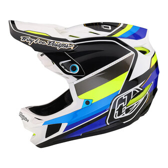 TLD D4 Composite Casque Reverb White Blue 2023