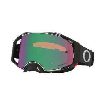 Oakley Airbrake MX Tuff Blocks Black Gunmetal - Prizm Jade Iridium Lens