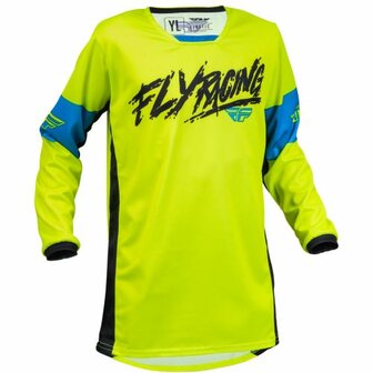 Fly Kinetic Khaos Jersey Youth 2023 Neon Yellow