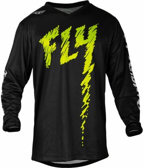 Fly F-16 Jersey Youth Black/Neon Green 2023 