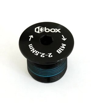 Box Crank 2Pc Spindle Fixing Bolt Alloy Black