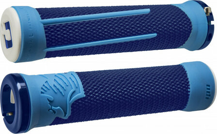 Odi AG-2 Lock-On Grips Blue/Light Blue/Blue Clamps