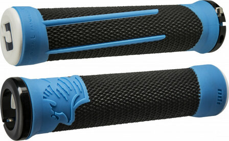 Odi AG-2 Lock-On Grips Black/Blue/Black Clamps