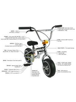 Wildcat Mini Bmx Joker Silver Disc