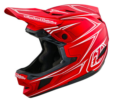 TLD D4 Composite Helm Pinnend Red 2024