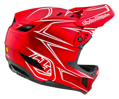 TLD D4 Composite Helm Pinnend Red 2024