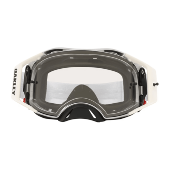 Oakley Airbrake MX  Tuff Blocks White  - Clear lens