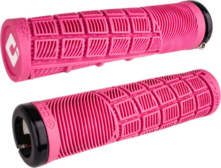 Odi Reflex Lock-On Grips Pink/ Black Clamp