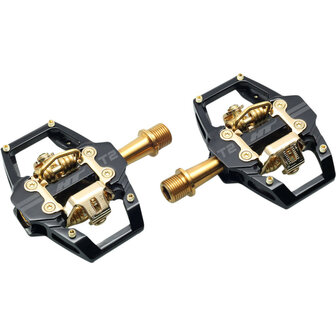 HT T2 SX BMX Pedal Stealth Black Gold