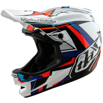 TLD D4 Composite Helm Frames White / Silver 2025