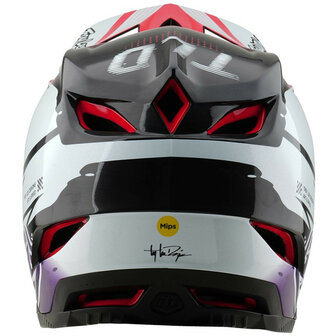 TLD D4 Carbon Helm Drip White 2025