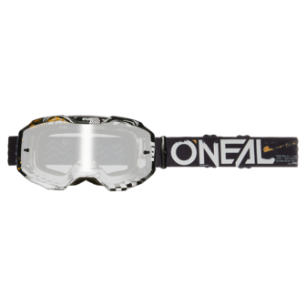 O&#039;Neal B-10 Goggle Attack Black/White - Lens Silver Mirror 