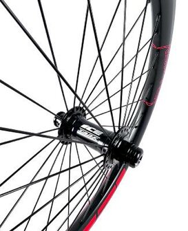 ICE Raptor Voorwiel 20&quot; Carbon Zwart / Rood - Naaf ICE TANK &Oslash;20 mm