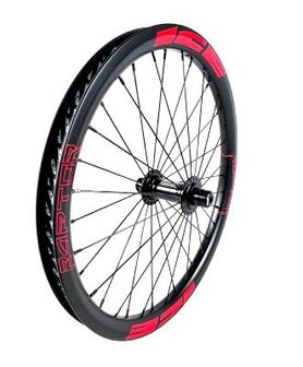ICE Raptor Voorwiel 20&quot; Carbon Zwart / Rood - Naaf ICE TANK &Oslash;20 mm