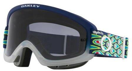 Oakley O Frame Goggle 2.0 Pro XS MX TLD Speed Bubbles Blue - Lens Dark Grey