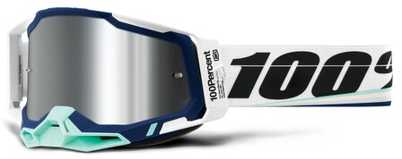 100% Racecraft 2 Goggle Arsham - Mirror Silver Flash lens 