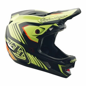 TLD D4 Polyacrylite Helm Qualifier Black-Yellow Najaar 2025