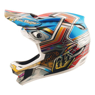 TLD D4 Carbon Helm Lowrider Blue Najaar 2025