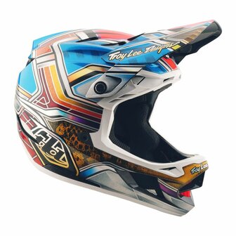 TLD D4 Carbon Helm Lowrider Blue Najaar 2025