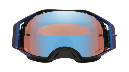 Oakley Airbrake MX Grey Strike bril met Prizm MX Sapphire Iridium lens &ndash; vooraanzicht