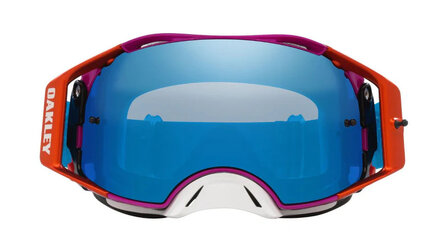 ICE Iridium &ndash; Vooraanzicht Oakley Airbrake MX TLD Speed Stars met Prizm MX ICE Iridium lens &ndash; vooraanzicht