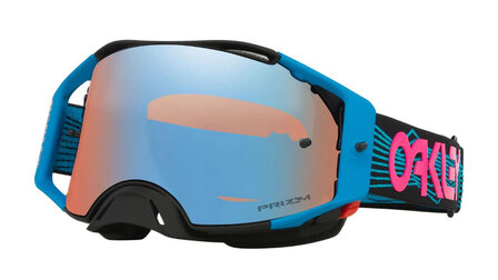 Oakley Airbrake MX Blue Wired Prizm Sapphire Iridium goggle &ndash; zijaanzicht