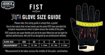 FIST Build Glove &ndash; Maattabel Kids