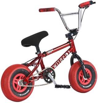 Wildcat OG3A Mini BMX Bike Royal Red achter - aanzicht