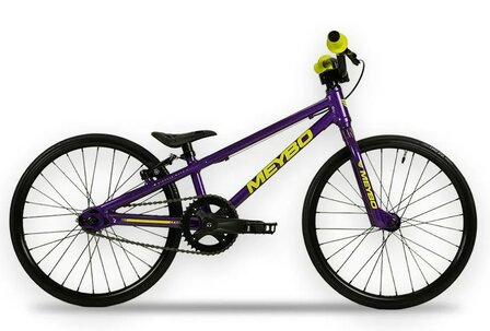 Meybo 2026 Rascal Bike Purple/NeonYellow Micro 18 - Zijaanzicht