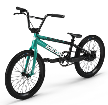 Meybo 2026 Clipper Bike Black/Green/White - Vooraanzicht